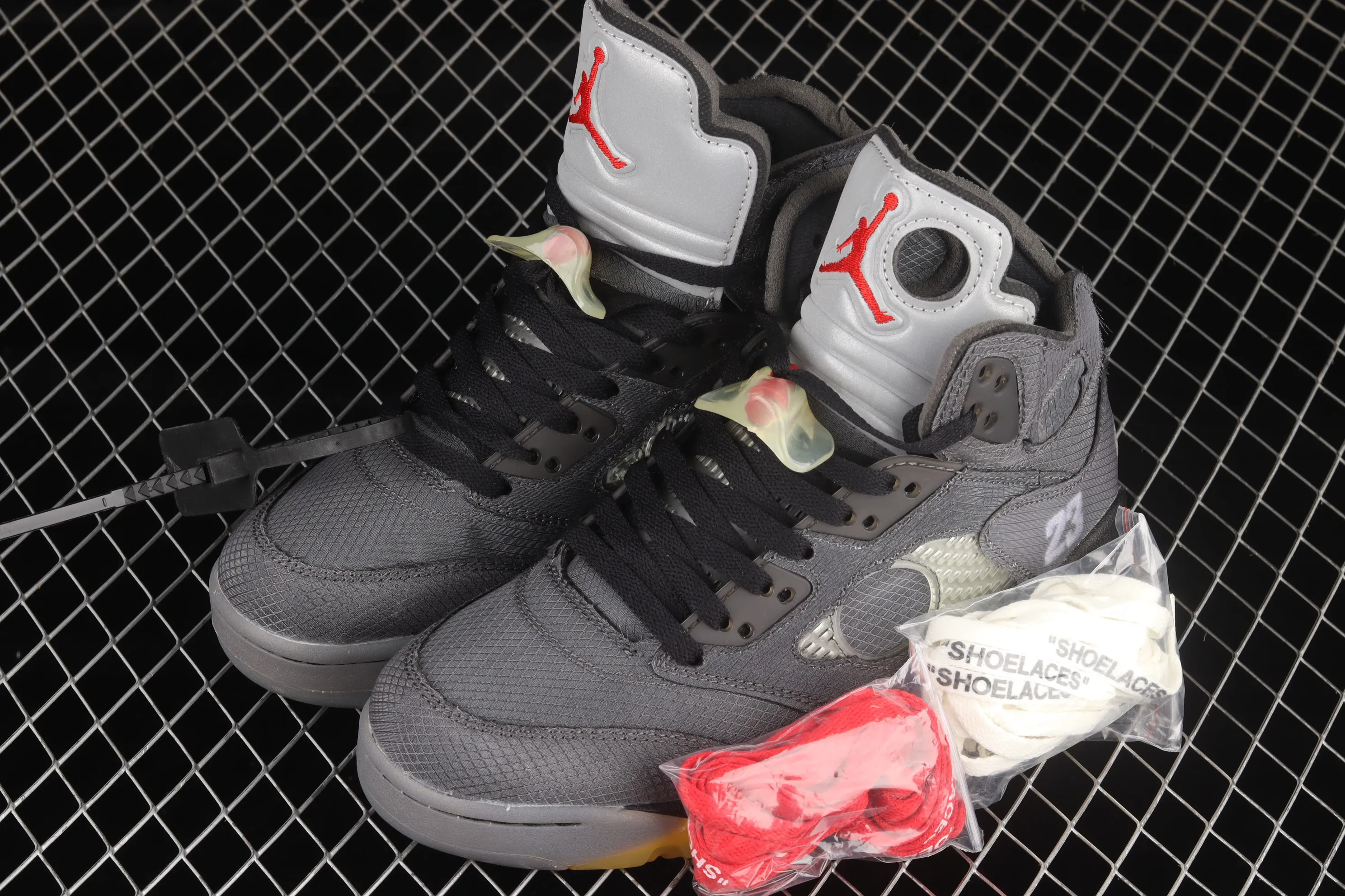 All Categories Air Jordan Jordan Series Basketball Shoes Air Jordan 5 G Version OF x Air Jordan 5 AJ5 Joe 5 Black Sail 3M Reflective Basketball Shoes CT8480-001